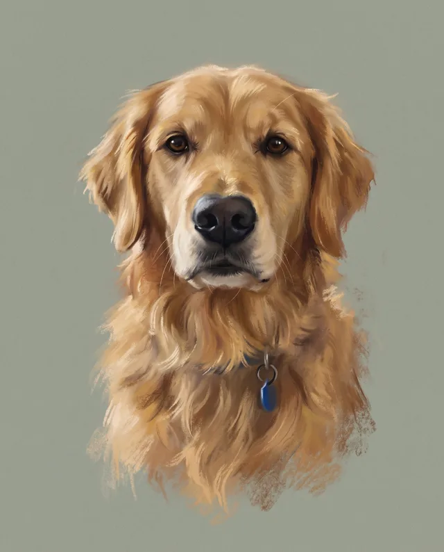 Pastel Portrait style example portrait