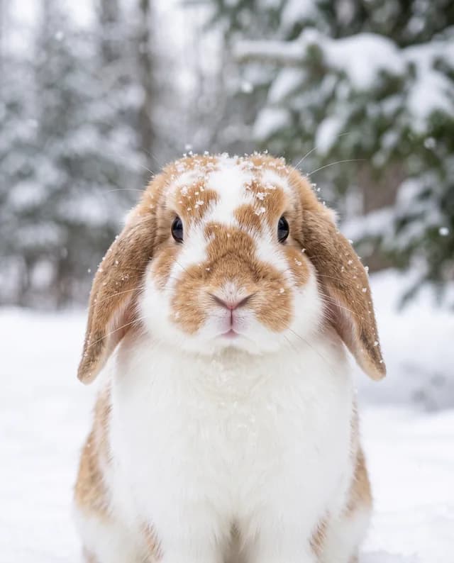Snow Day style example portrait