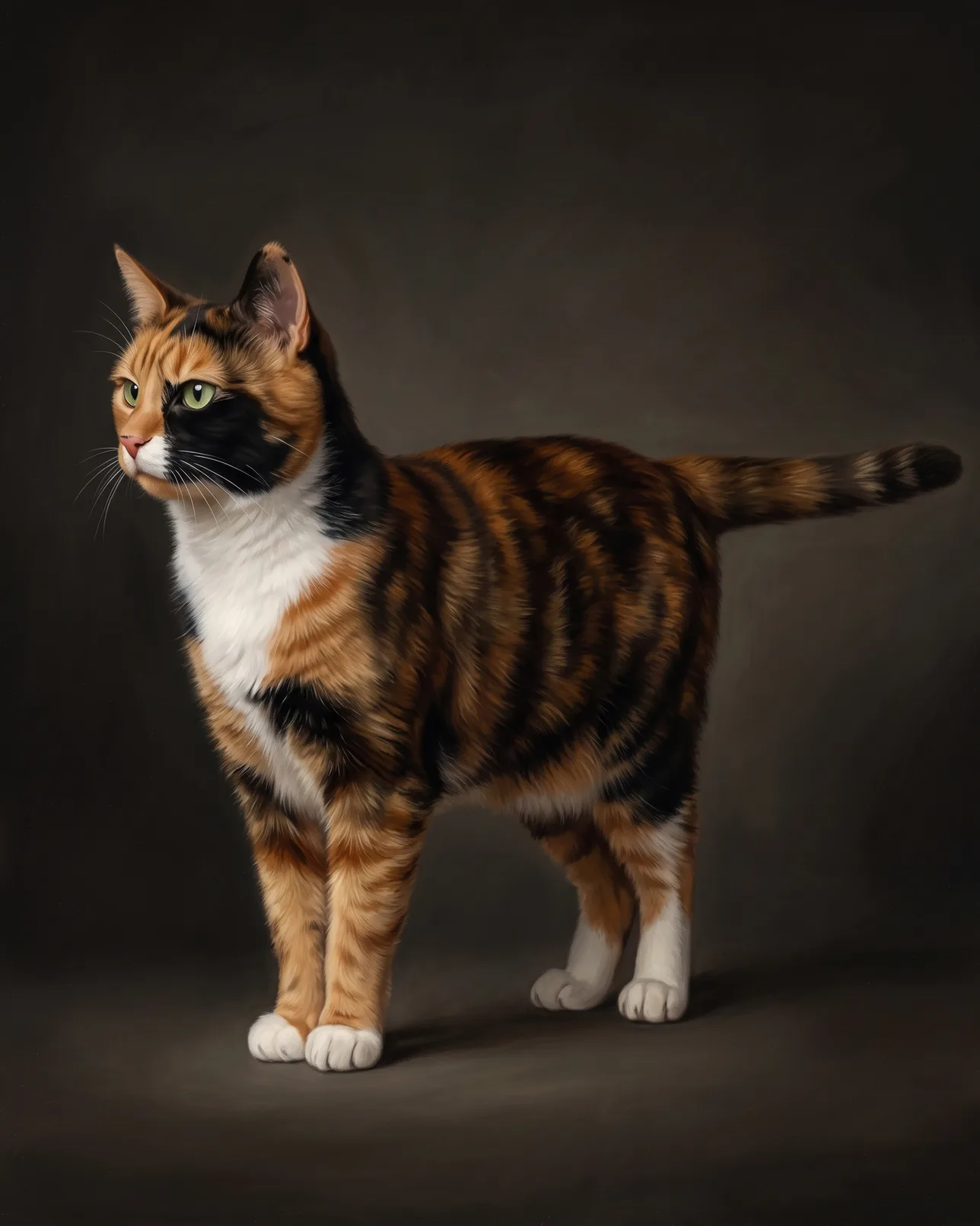 Patch, a calico domestic shorthair, Best in Show example.