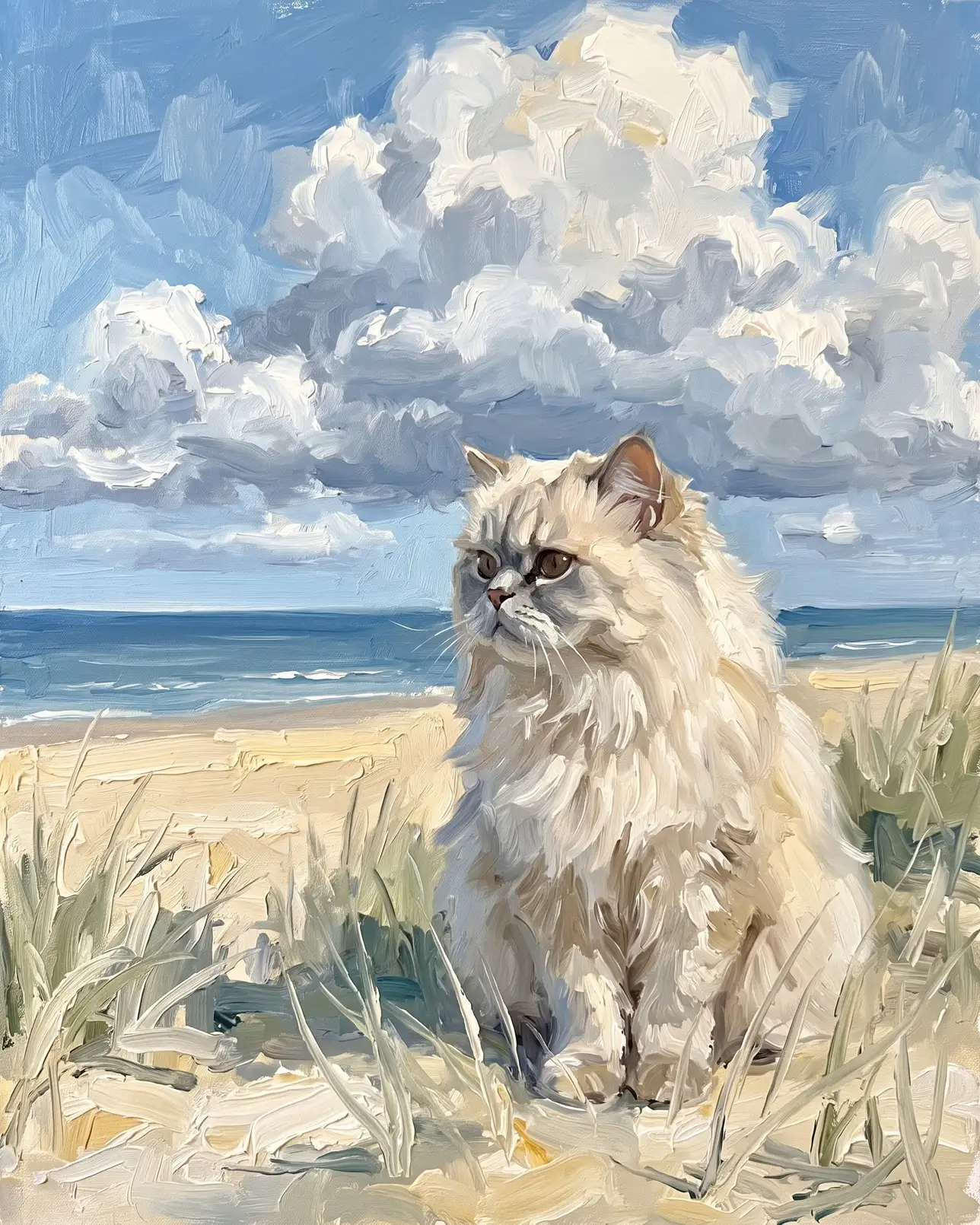 Frost, a Persian, Windswept Dunes example.