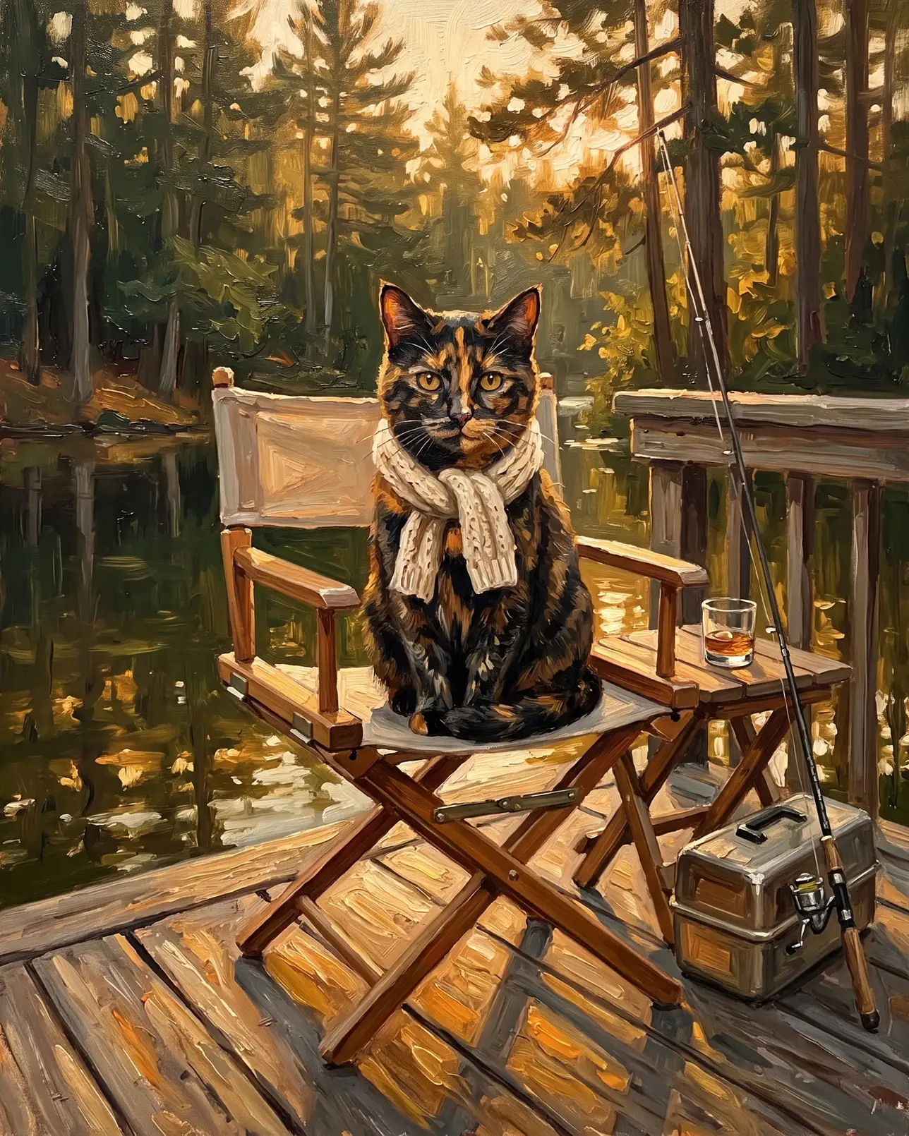 Autumn, un chat écaille, exemple L'heure du quai.