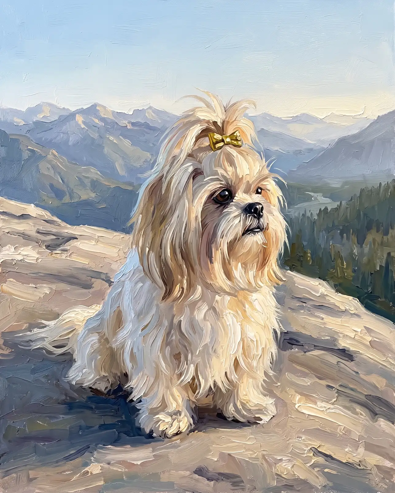 Coco, un shih tzu, exemple Vers les Sommets.