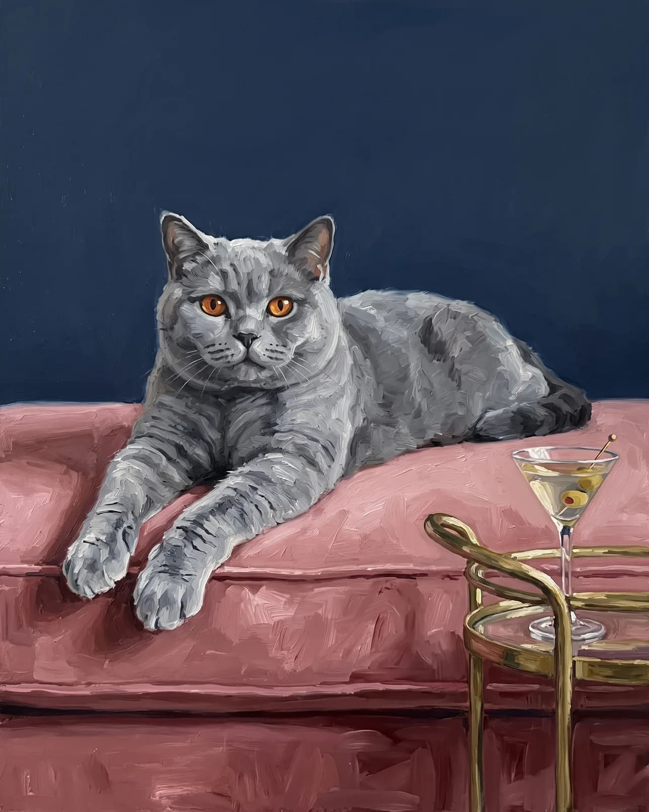 Earl, a British shorthair, Olive & Velvet example.
