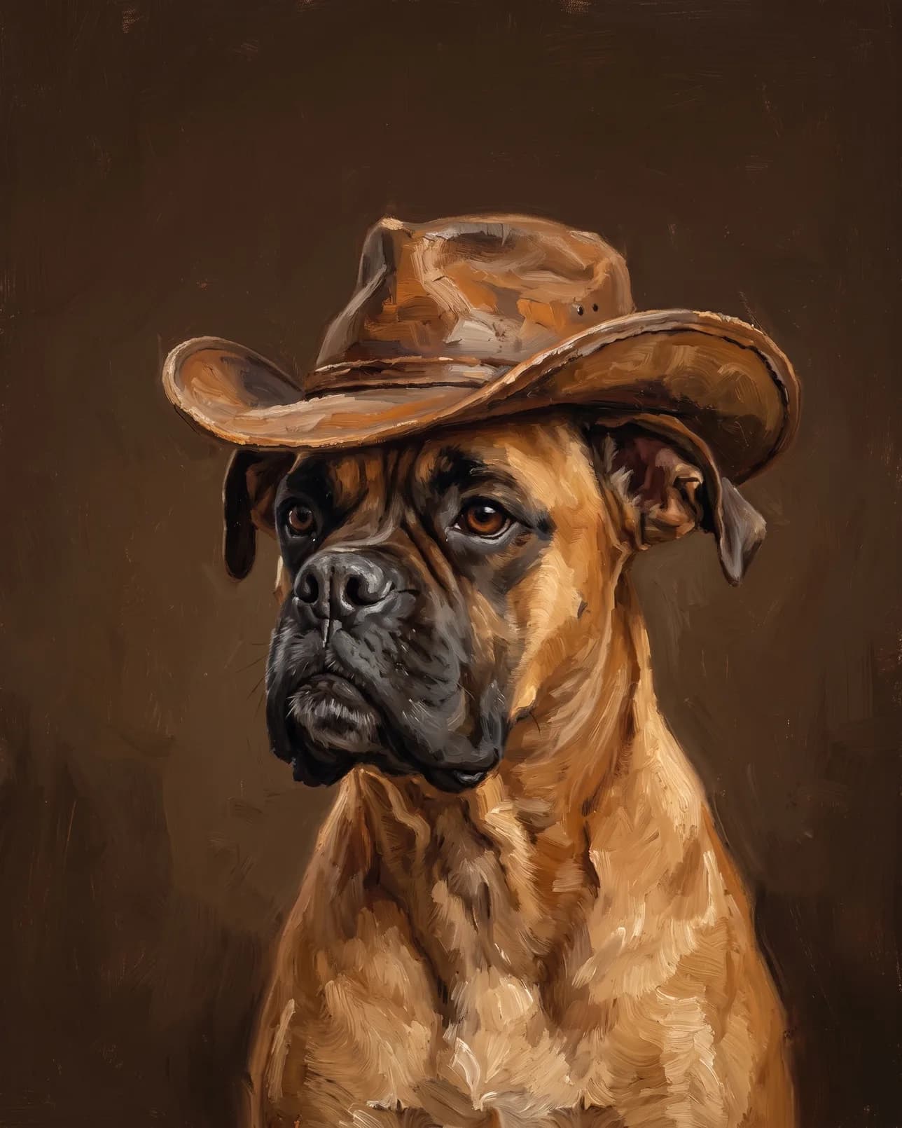 Rocco, a boxer, Open Range example.