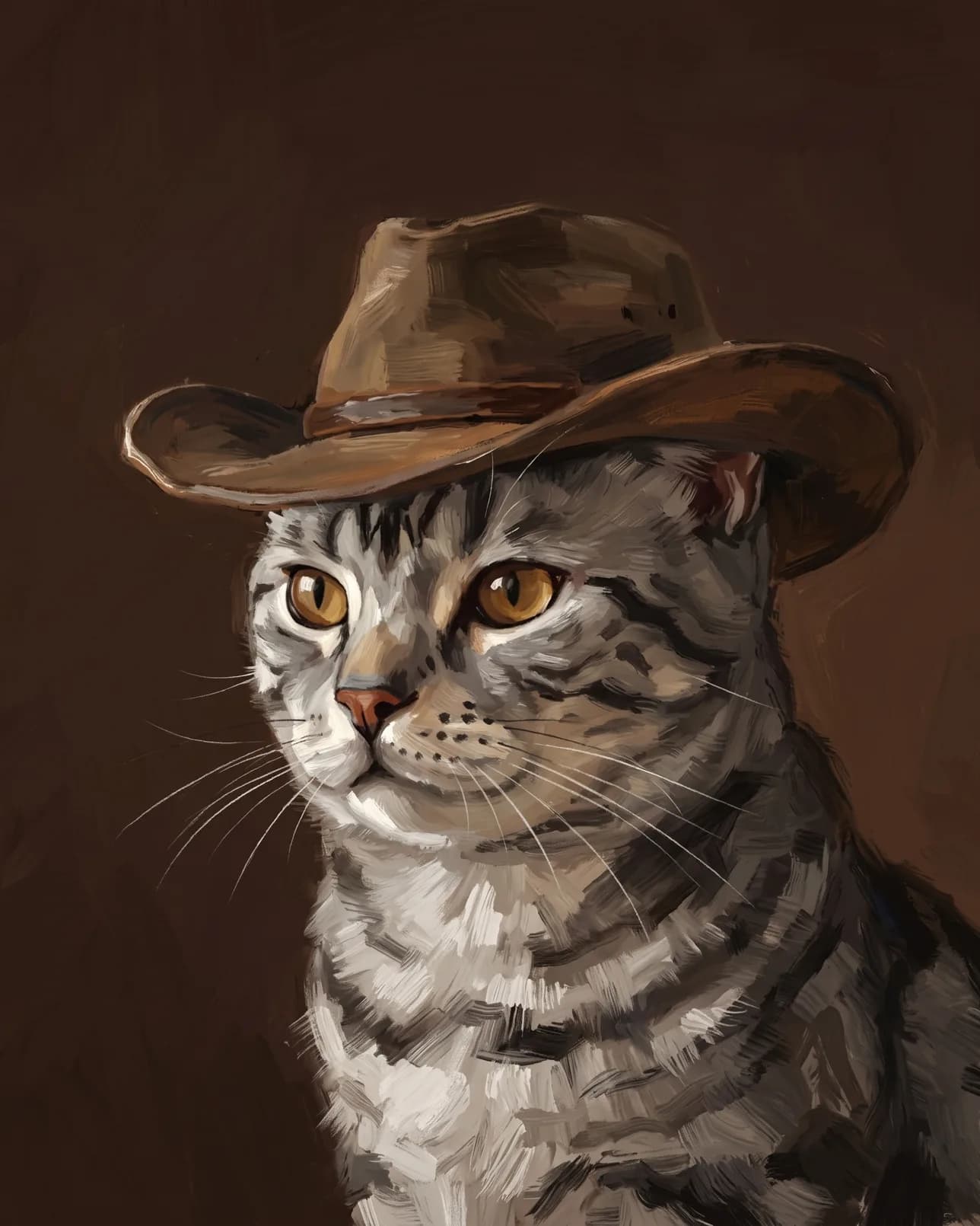 Smokey, a silver tabby domestic shorthair, Open Range example.