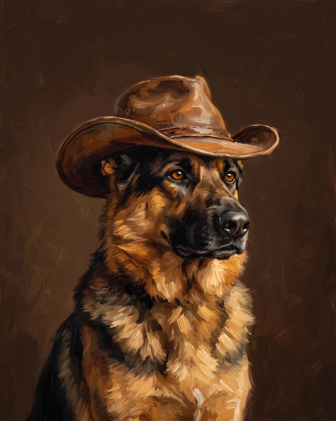 Rex, a German shepherd, Open Range example.