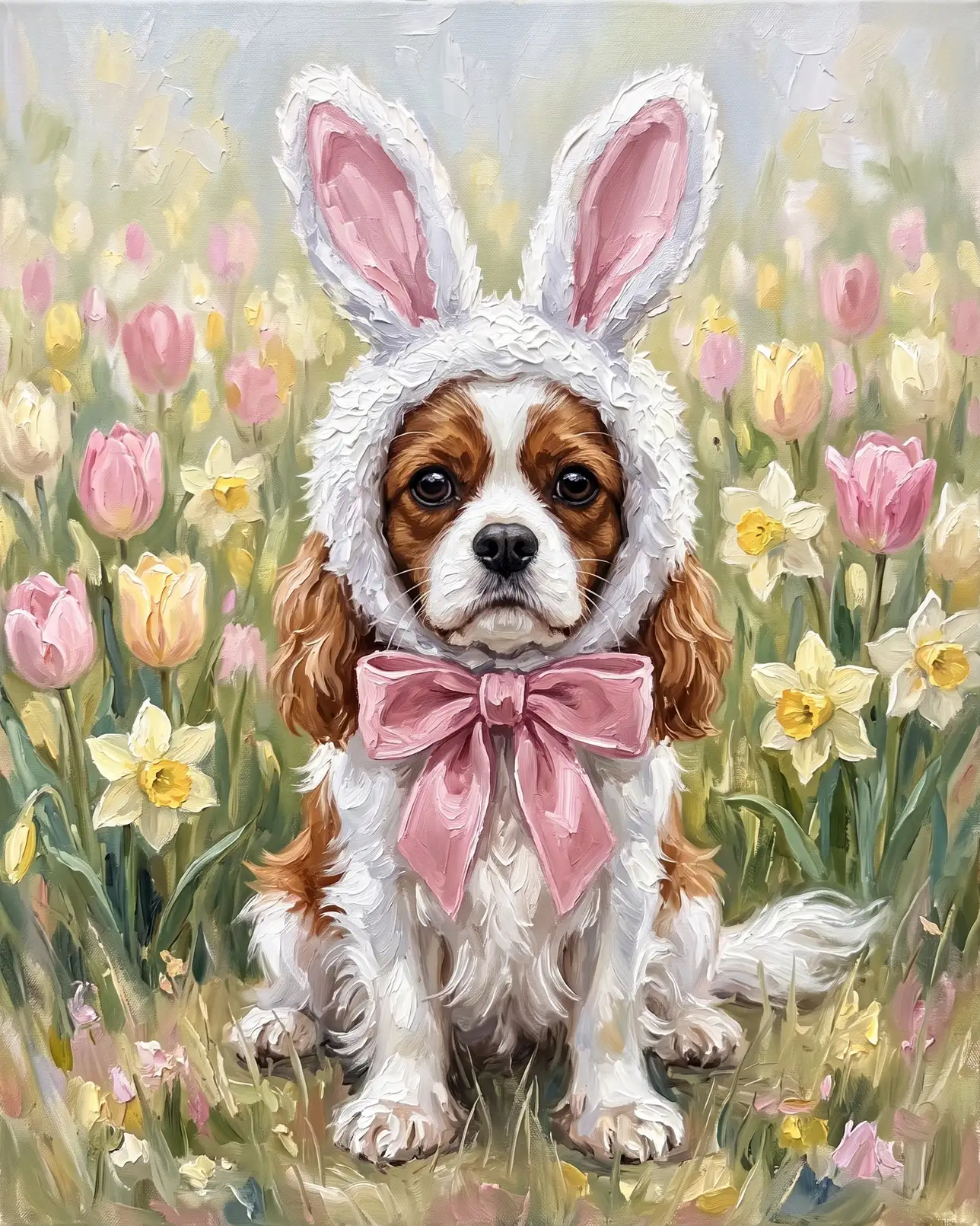 Daisy, a Cavalier King Charles spaniel, Spring Hop example.