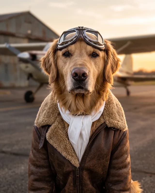 The Aviator style example portrait