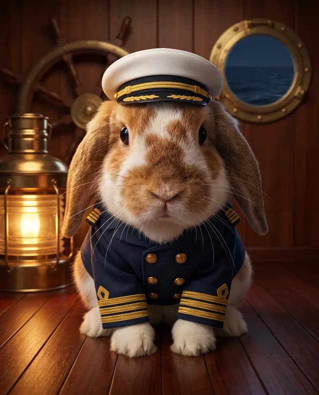 The Sea Captain style example portrait