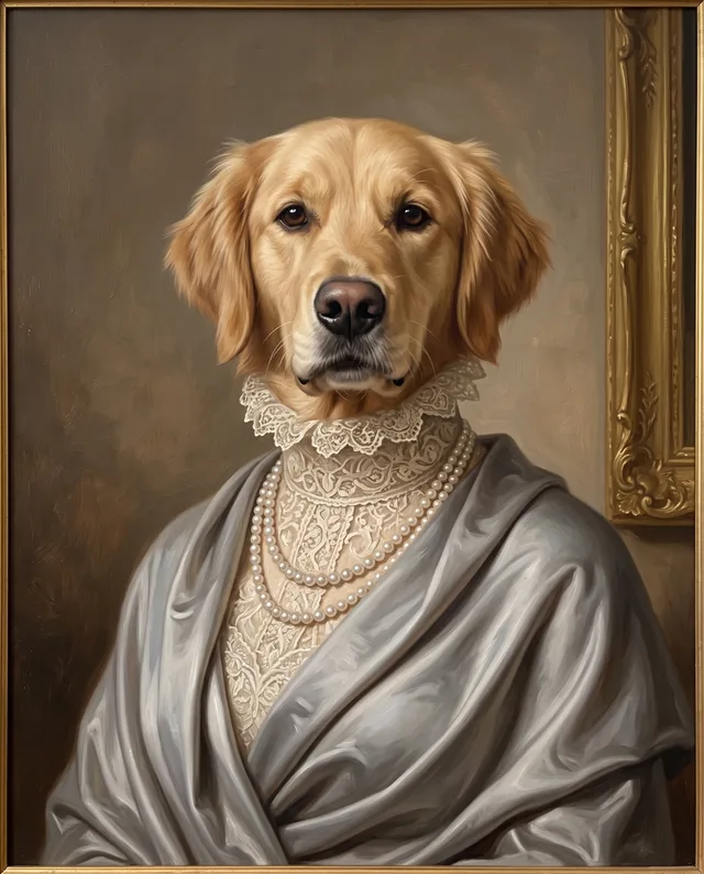 The Duchess: example portrait of a dog