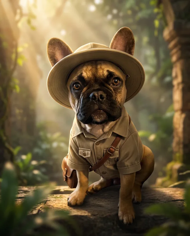 The Explorer: example portrait of a dog