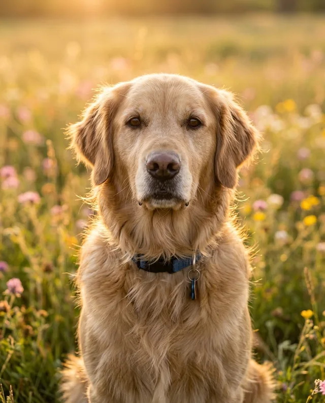 Golden Hour portrait generated from the photo shown below