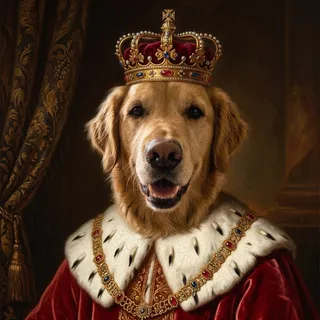 The same test dog in the The Monarch style