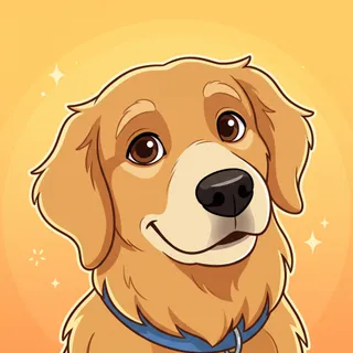 The same test dog in the Toon Buddy style